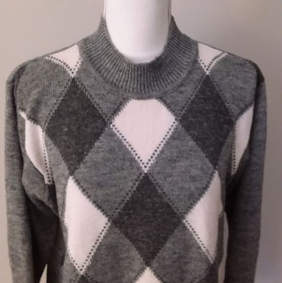 Alfred Dunner Grey and White Argle Sweater - Picture 2 of 9